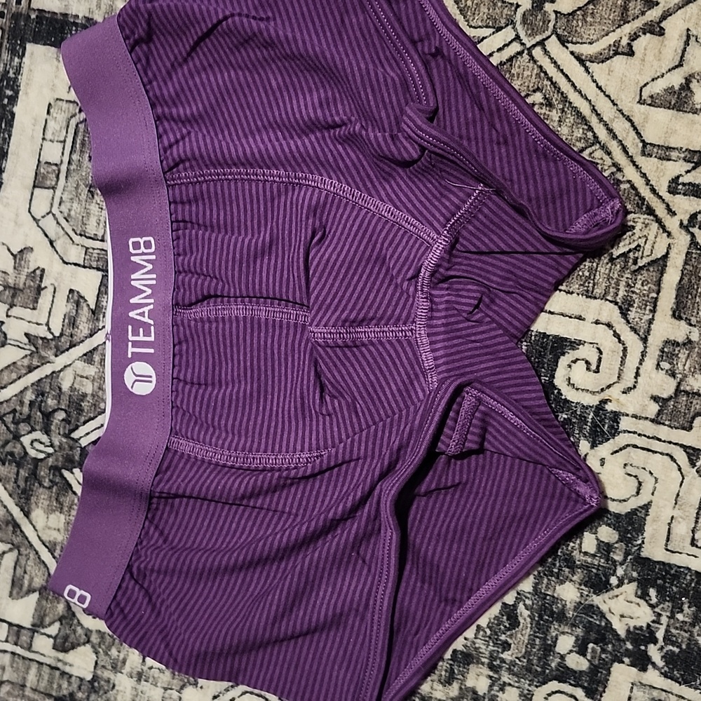 Purple Striped Boxer Briefs Teamm8